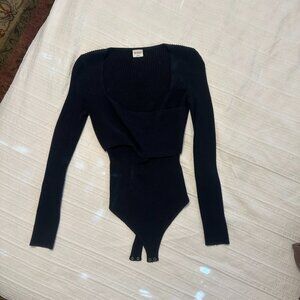Abercrombie & Fitch Wrap Knit Bodysuit